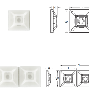 Đế dán dây rút tủ điện - KST
