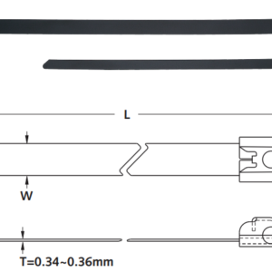 Dây rút inox Ball Lock lớp phủ - KST
